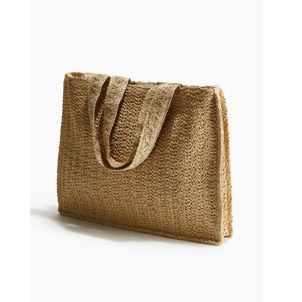 H&M Raffia Tote Bag. - Picture 3 of 7